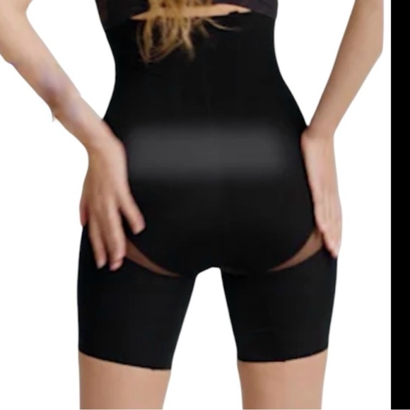 NEW  HONEYLOVE short shaper Black High-Waisted Shapewear Shorts - Picture 2 of 4